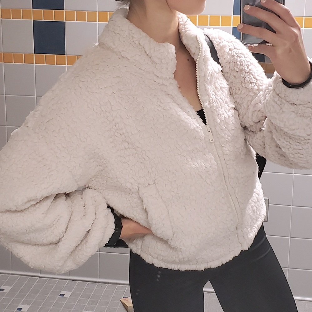 Fuzzy teddy coat